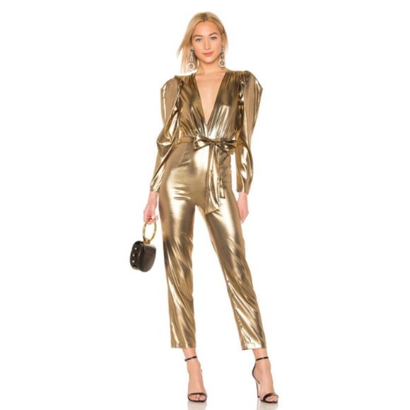 LPA Pants - LPA Aurielle Metallic Jumpsuit
